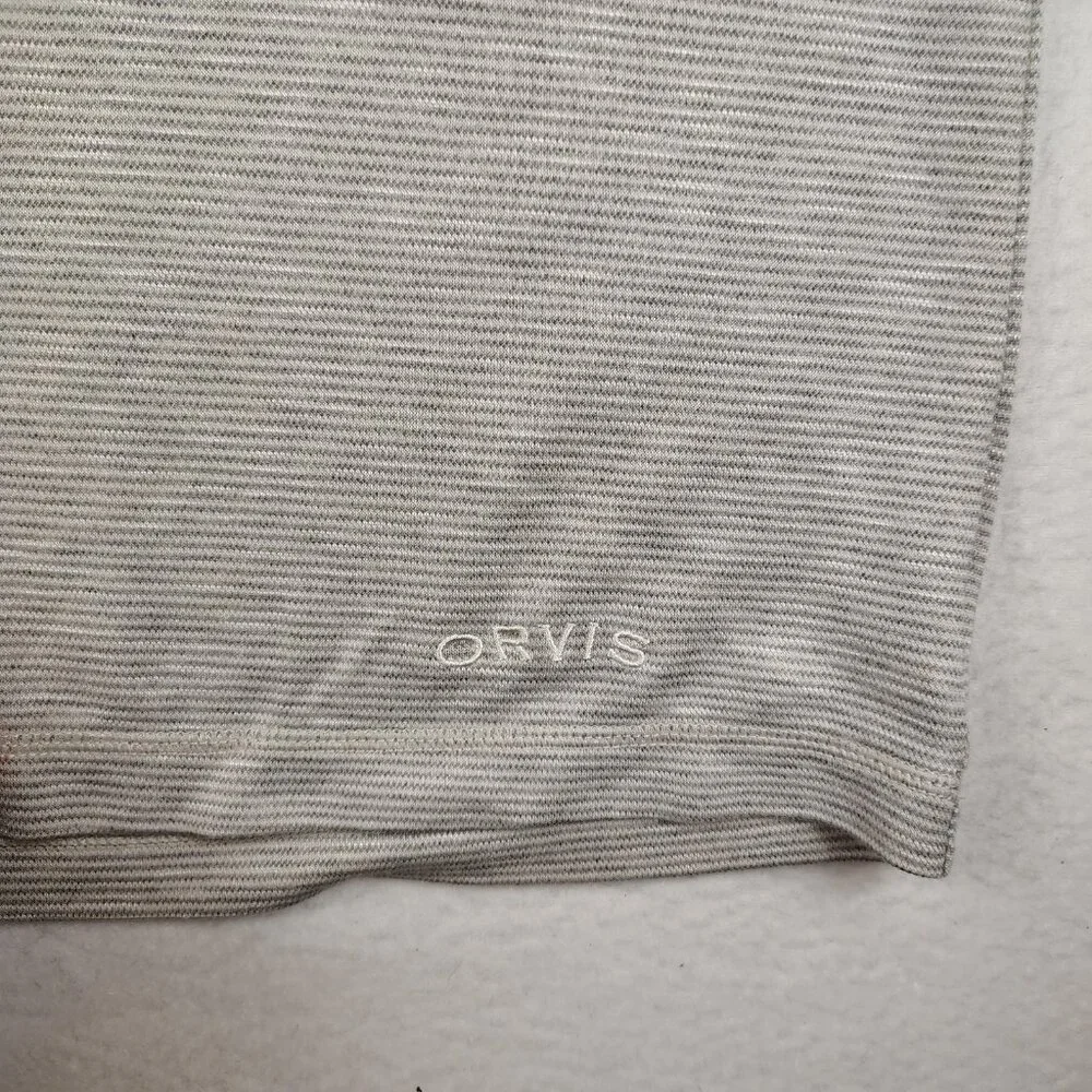 Orvis Classic Collection Shirt Mens XL Gray Long Sleeve